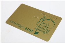 Paul Azinger's 2019 Augusta National Golf Club Personal Masters Tournament Credit Card