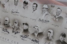 Paul Azinger's USA Ryder Cup 'America's Captains' Signed Giclee Gifted By PGA - Framed JSA ALOA