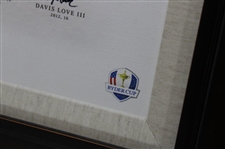 Paul Azinger's USA Ryder Cup 'America's Captains' Signed Giclee Gifted By PGA - Framed JSA ALOA