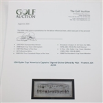 Paul Azinger's USA Ryder Cup 'America's Captains' Signed Giclee Gifted By PGA - Framed JSA ALOA