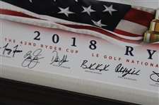 Paul Azinger's 2018 Ryder Cup Team USA Signed Giclee Gifted By PGA - Framed JSA ALOA