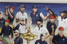 Paul Azinger's 2018 Ryder Cup Team USA Signed Giclee Gifted By PGA - Framed JSA ALOA