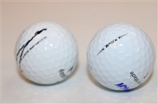 Jay Monaghan & Greg Norman Signed Golf Balls JSA ALOA