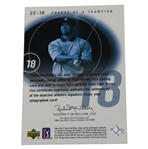 Tiger Woods Signed 2002 UD 'Course of a Champion' Hole-18 CC-18 Golf Card JSA ALOA