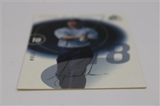 Tiger Woods Signed 2002 UD 'Course of a Champion' Hole-18 CC-18 Golf Card JSA ALOA