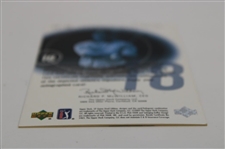 Tiger Woods Signed 2002 UD 'Course of a Champion' Hole-18 CC-18 Golf Card JSA ALOA