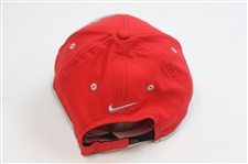 Tiger Woods Signed HERO World Challenge Red Hat JSA #Z27626