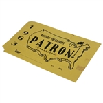 1963 Masters Tournament Patron Guaranteed Permit #654