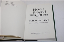 Byron Nelson Signed 1993 'How I Played The Game' Book JSA ALOA