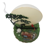 Golf Silhouette Table Lamp With Golfer Putting Into Sunset