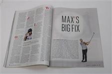 Max Homa Signed Golf Digest Magazine JSA ALOA 