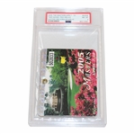 2005 The Masters Tournament SERIES Badge #S02833 - Tiger Woods Win PSA NM - MT 8