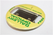 1986 Masters Tournament Gallery Official Badge #1 - Jack Nicklaus Win