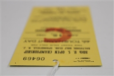 1980 US Open at Baltusrol 4th Tournament Day Grounds Ticket #6469 - Jack Nicklaus Win