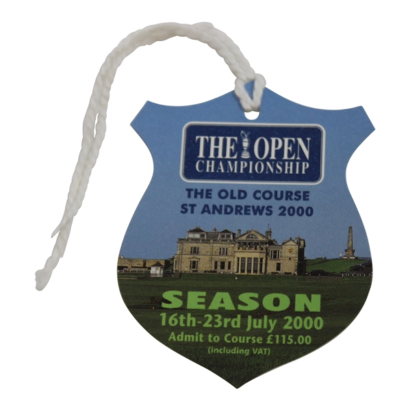 2000 Open Championship At St Andrews Season Ticket - Tiger Woods Win