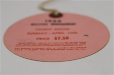 1966 Masters Tournament Sunday Final Round Ticket #1298 - Jack Nicklaus Win