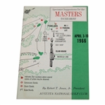 1966 Masters Tournament Spectator Guide - Jack Nicklaus Win