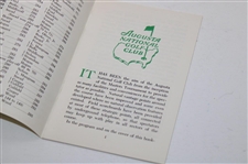 1966 Masters Tournament Spectator Guide - Jack Nicklaus Win