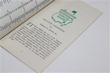Seve Ballesteros Signed 1980 Masters Spectator Guide PSA #Z06714