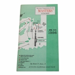 1986 Masters Tournament Spectator Guide - Jack Nicklaus Win