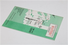 1986 Masters Tournament Spectator Guide - Jack Nicklaus Win