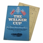 1959 The Walker Cup at Muirfield Official Program with Pairing Sheet - Nicklaus Contestant