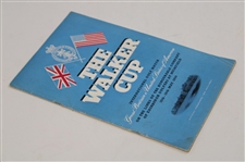 1959 The Walker Cup at Muirfield Official Program with Pairing Sheet - Nicklaus Contestant