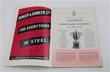 1959 The Walker Cup at Muirfield Official Program with Pairing Sheet - Nicklaus Contestant