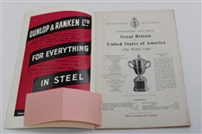 1959 The Walker Cup at Muirfield Official Program with Pairing Sheet - Nicklaus Contestant