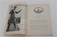 1959 The Walker Cup at Muirfield Official Program with Pairing Sheet - Nicklaus Contestant