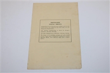 1959 The Walker Cup at Muirfield Official Program with Pairing Sheet - Nicklaus Contestant