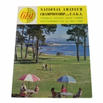 1961 US Amateur Championship at Pebble Beach Golf Links Official Program - Jack Nicklaus Winner