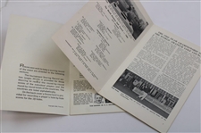 1960 World Amateur Championship Program, Score Booklet & Record Book