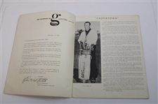 Jack Nicklaus Signed 1962 Portland PGA Open Official Program - 3rd Pro Win JSA ALOA