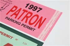 1997 Masters Tournament Patron & TV Parking Permits - Tiger Woods Win