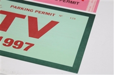 1997 Masters Tournament Patron & TV Parking Permits - Tiger Woods Win