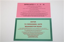 1997 Masters Tournament Patron & TV Parking Permits - Tiger Woods Win