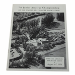 1954 Junior Amateur Championship at The Los Angeles CC Official Program - 14 Yr. Old Jack Nicklaus