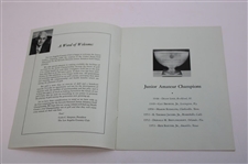 1954 Junior Amateur Championship at The Los Angeles CC Official Program - 14 Yr. Old Jack Nicklaus
