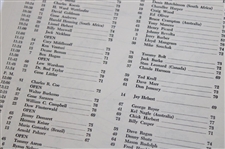 1960 Masters Tournament Official Friday Pairing Sheet - Arnold Palmer Win