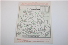 1960 Masters Tournament Official Friday Pairing Sheet - Arnold Palmer Win