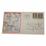 1933 Augusta National Golf Club Bobby Jones Course Opening FDC - Red & Blue