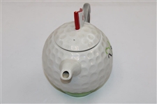 Tony Wood Ceramic Golf Ball Shape Tea Pot