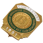 1951 Broadmoor Invitational at Broadmoor CC Contestant Badge