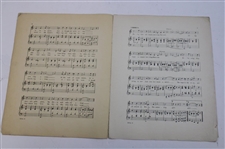 1909 Sheet Music 'Kitty The Whistling Girl' Golf Themed Cover