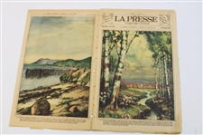 1928 La Presse (Montreal) Newspaper Insert With Johnny Farrell Photogravure Cover