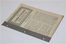 1916 The Golf Course Pamphlet With 'Modern Golf Chats' Tillinghast Article