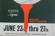 Palmer, Nicklaus, Lema & others Signed 1965 St. Paul Open Program JSA ALOA