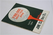 Palmer, Nicklaus, Lema & others Signed 1965 St. Paul Open Program JSA ALOA