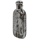1914 Columbia CC Annual Golf Tournament Sterling Silver Overlay Flask